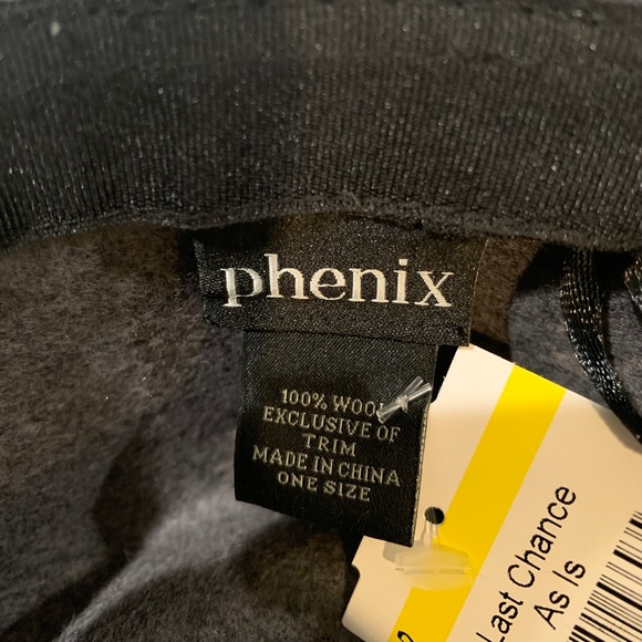 Phenix Gray Wool Ribbon Trim Fedora Hat - Picture 2 of 4